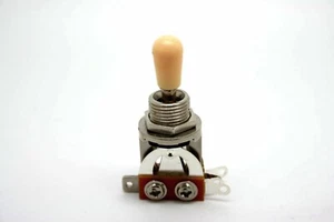3 WAY CHROME TOGGLE SWITCH AND IVORY TIP FOR GIBSON EPIPHONE LES PAUL & SG - Picture 1 of 1