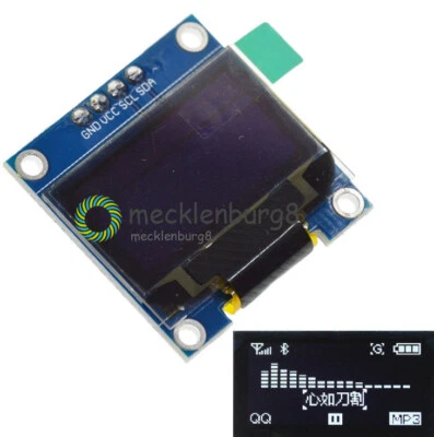 White 0.96in I2C IIC Serial 128X64 OLED LCD LED Display Module For Arduino NEW - Bild 1 von 4