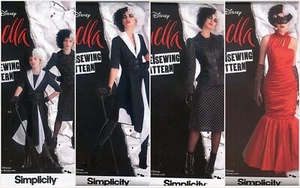 OOP Simplicity Costume Disney Cruella Sewing Pattern Misses Girls UPIC - Picture 1 of 15