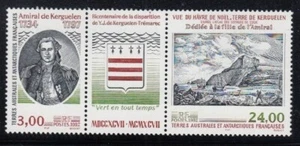 FRENCH SOUTHERN & ANTARCTIC TERRITORIES Captain Cook Kerguelen Landing MNH set - Picture 1 of 1