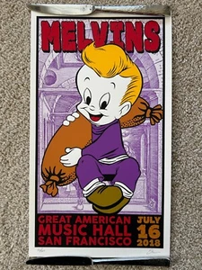 Melvins Concert Poster-July 2018 San Francisco-Justin Mcneal - Picture 1 of 7