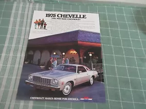 Vintage 1975 Chevrolet Chevelle sales brochure booklet - Picture 1 of 1