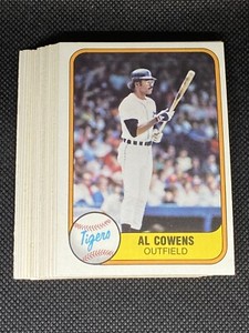 Al Cowens Detroit Tigers Royals Angels Outfield 1981 Fleer #471 20 Card Lot