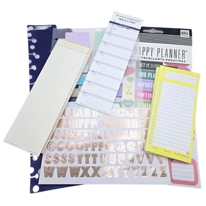Planner Accessory Lot Misc Stickers Sticky Notes Bookmark Checklists Letters - Picture 1 of 21