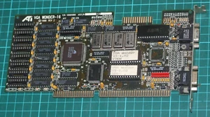 Vintage 1988 ATI VGA Wonder-16  VGA Video card 16-bit ISA 256k V3-1.02 - Picture 1 of 4