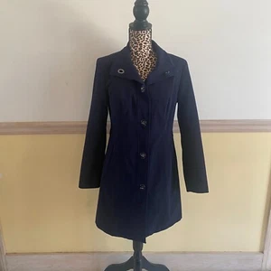 Anne Klein Blue All Weather Trench Coat Size PS - Picture 1 of 5