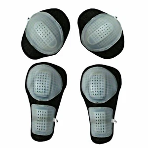 4 PIEZAS CE armadura dura desmontable para chaquetas textiles de cuero de motocicleta todas las marcas - Imagen 1 de 3