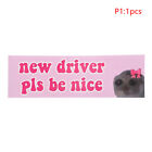 New Sad Cat Bestie Driver Please Be Nice Sticker Funny Meme Stickerself Adhes Wf