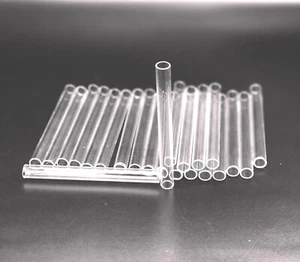4" Long ( Glass Pyrex Blowing Tubes 10mm OD 8mm ID Tubing 1mm Thick Wall - Picture 1 of 1
