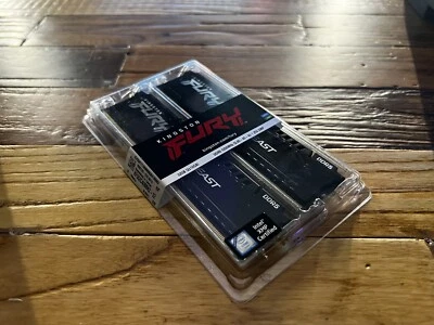 New RAM KINGSTON FURY BEAST DDR5 5200MHZ 32GB (2 x 16GB) CLS40 KF552C40BBK2-32  - Image 1 of 3