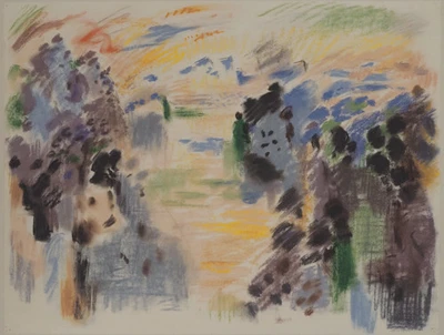 André MASSON: El lago - Litografía Foto 1 de 4