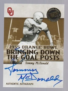 Tommy McDONALD 2008 Legends Bowl Edition Bringing Down The Goal Posts automático/90 - Imagen 1 de 2