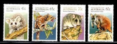 Набор редких животных Австралии Australia Scott No1166-1169 MNH-OG 1990 - Изображение 1 из 2