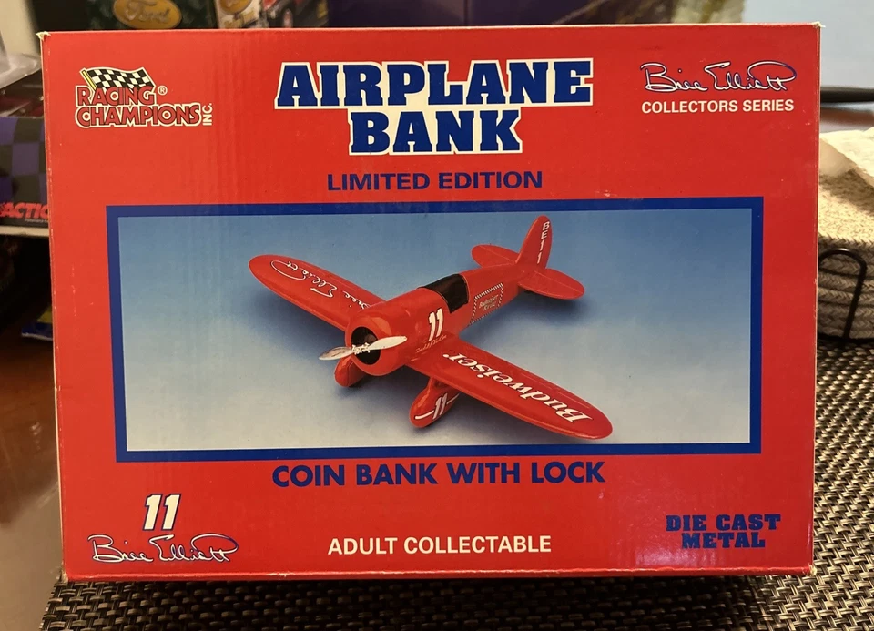 Racing Champions #11 Bill Elliott Budweiser Airplane Bank - Image 1 of 1