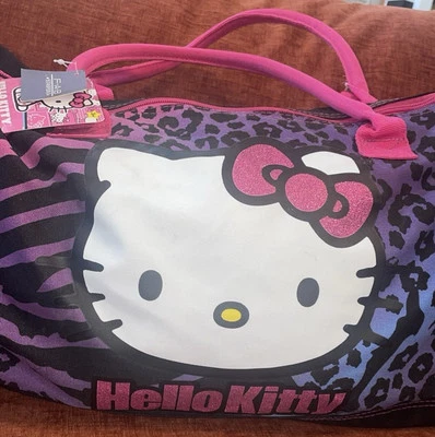 Bolso de Viaje Hello Kitty Grande Lona Fin de Semana Noche Gimnasio Foto 1 de 4