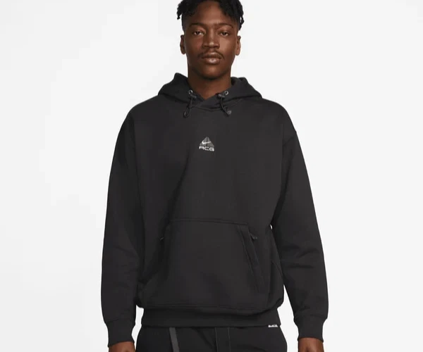 Nike ACG Black Therma-Fit Fleece Hoodie Sweater Heavy Oversize DH3087-013 Size S