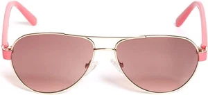 GUESS FACTORY GRADIENT PILOT WOMEN SUNGLASSES GF4001 28T ROSEGOLD /CORAL-NWT - Picture 1 of 10