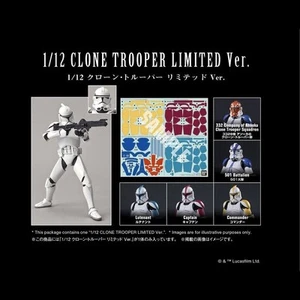 Star Wars Bandai 1/12 Clone Trooper model kit  (black series size action figure) - Picture 1 of 3