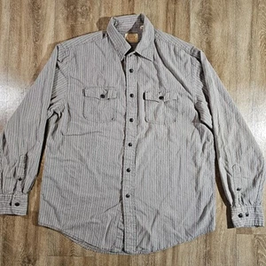 Vtg Arrow Mens Sz Medium Striped Long Sleeve Button Down Shirt - Picture 1 of 7