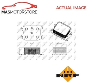 ENGINE OIL COOLER NRF 31329 A FOR AUDI A3,A1,A4,Q3,Q2,8VF,8VM,8VK,8XK,8XF,8VE,B9 - Imagen 1 de 5