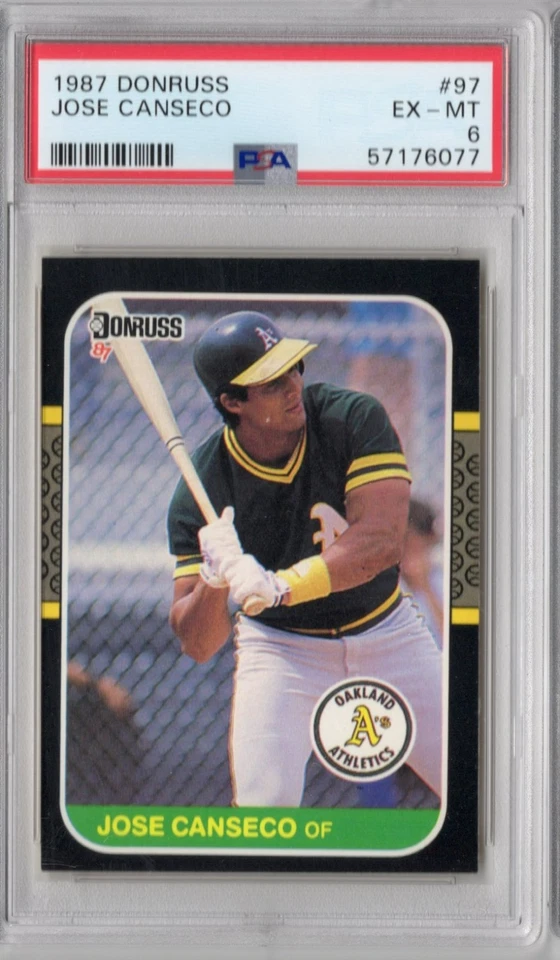 1987 Donruss - Jose Canseco #97 PSA 6 - Image 1 of 1