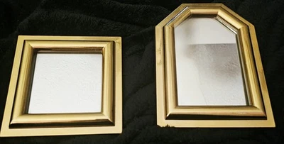 2- Vintage Burwood Gold Accent Mirrors - Image 1 of 4
