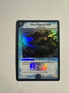 Duel Masters TCG King Ripped Hide 34/110 Holo Foil Rare 2004 Mint Vintage - Picture 1 of 8