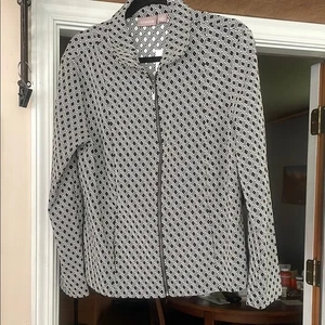 Chico's Blazer schwarz-weiß geometrisch - Bild 1 von 12