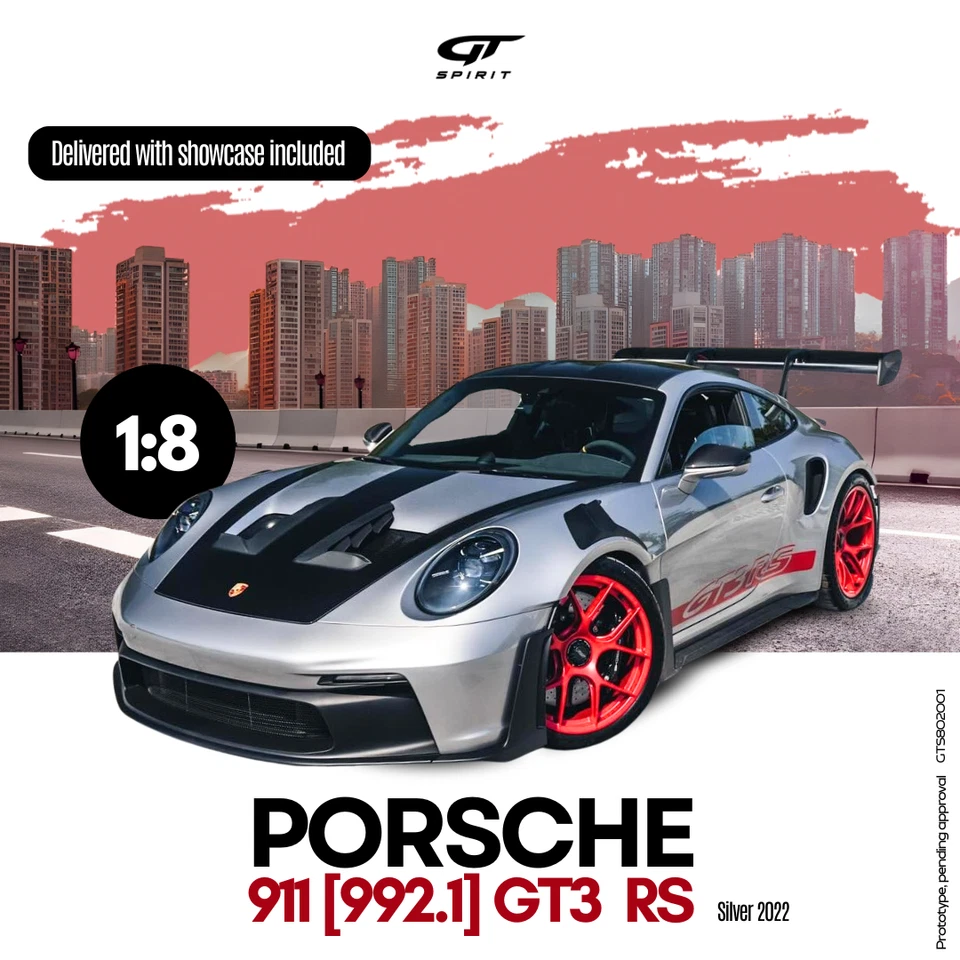 Preorder 30.12 Q2/26 GT Spirit PORSCHE 911 GT3 2022 1:8 Model Car 802001 KidBX - Immagine 1 di 1