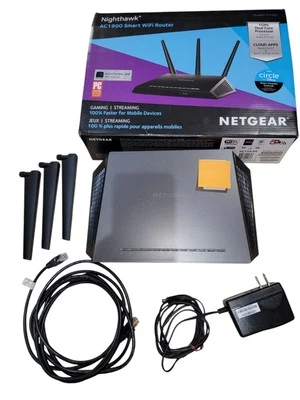 NETGEAR Nighthawk R7000 AC1900 WiFi Router 1Ghz Dual Core Processor Gaming Strea - Image 1 of 4