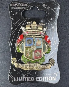 WDI DISNEY S.E.A. SOCIETY OF EXPLORERS & ADVENTURERS CREST COLOR PIN LE 250 - Picture 1 of 6