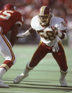 WILBER MARSHALL 1992 WASHINGTON REDSKINS 8X10 PHOTO - Picture 1 of 1