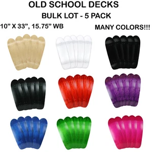 Moose Old School Skateboard Deck Bulk Lot 5 Pack 33" Decks - Choose Colors  - Picture 1 of 57