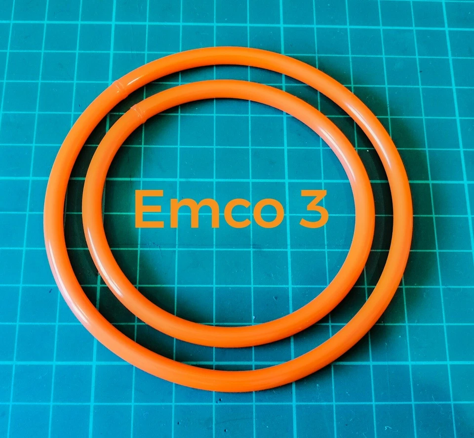 Emco Unimat 3 & 4 Lathe Drive Belts Polyurethane Pu Rubber Pair Set