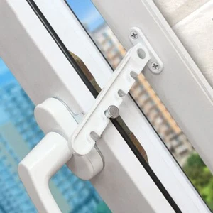 Security Position Stopper Window Limiter Latch Sash Lock Casement Wind Brace - Picture 1 of 5