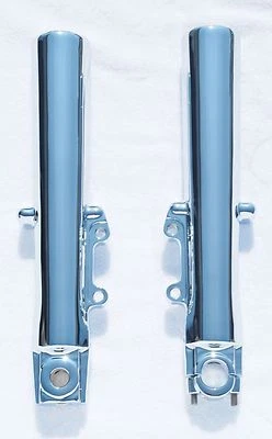 Patas de horquilla deslizantes inferiores cromadas para Harley Electra Glide Ultra Classic 00-13 Foto 1 de 4