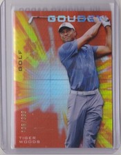 2021 Goodwin Champions Tiger Woods /399 Platinum ORANGE PRISM Golf Goudey