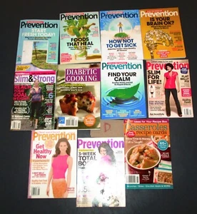 LOT x 11 Mixed Mini Magazine Back Issues Prevention , Cooking , and more! - Picture 1 of 1