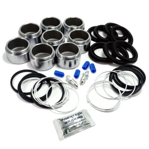 2x Front Caliper Repair Kits & Pistons For Jaguar XJ6 XJ12 1973-1989 (4 Pot) - Picture 1 of 7