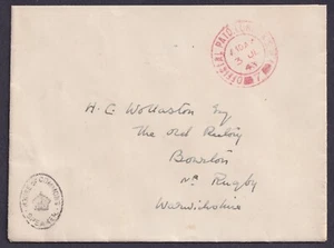 1943 offizielles bezahltes Cover vom Sprecherhaus für Rugby gut gebraucht - Bild 1 von 2