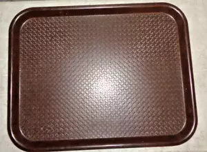 Vollrath 1418 Rectangle Brown Serving Tray 18x14 Vtg - Picture 1 of 1
