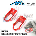 For Ducati Hypermotard 1100 /S/Evo/Sp 08-14 13 Red Trc Passenger Wide Foot Pegs