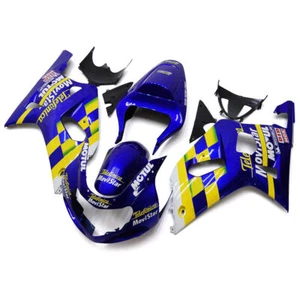 Fairing Kit for Suzuki GSXR600 GSXR750 K1 2001 2002 2003 Bodywork Blue Yellow - Foto 1 di 6