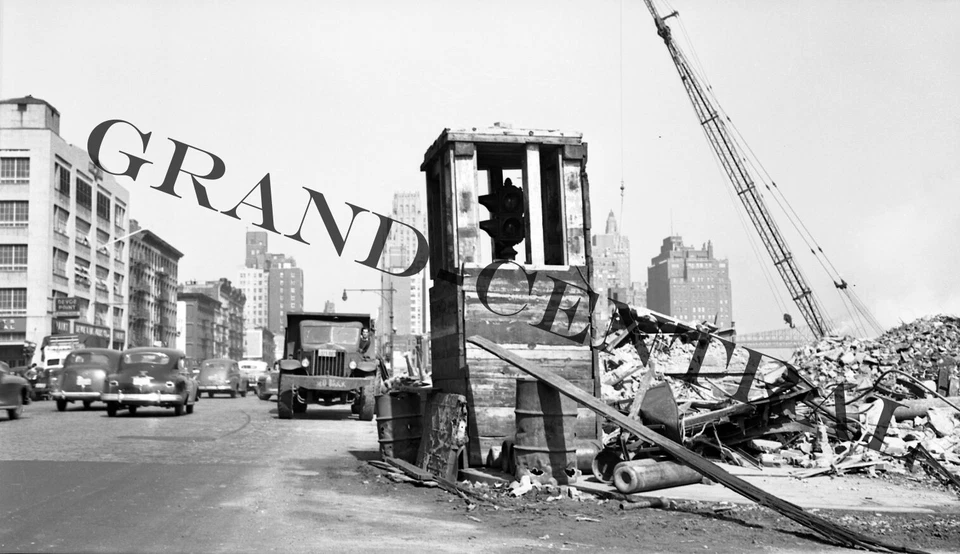 ORIGINAL 1930'S NEW YORK CITY NYC NEGATIVE DEMOLITION MANHATTAN NY - Image 1 of 1