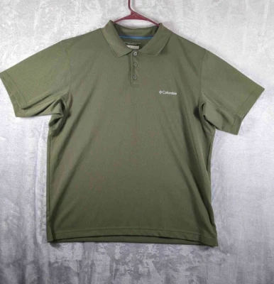 Camisa Polo de Pesca Columbia PFG Omni Tono Verde Mangas Cortas Ventilada L Foto 1 de 4
