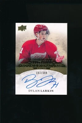 2015-16 Upper Deck Exquisite Rookie Signature #ERS-DL Dylan Larkin Auto 193/399 - Image 1 of 2