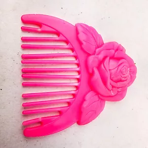 Vintage Maxie Fashion Doll Dance n Romance Pink Hair Comb with Rose Replacement - Picture 1 of 4