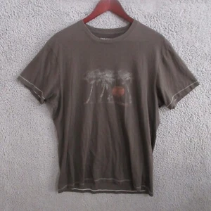 Banana Republic T-Shirt Herren Large Braun Kurzarm Grafik Tee Sonnenuntergang Bäume - Bild 1 von 12
