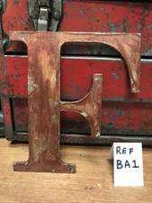 Vintage Style Wooden Letter Hand Made & Painted Letter F