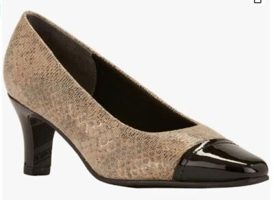 Rose Petals by Walking Cradles Women's Race Taupe/Gold US 10N Narrow 2.25" Heel - Image 1 of 4